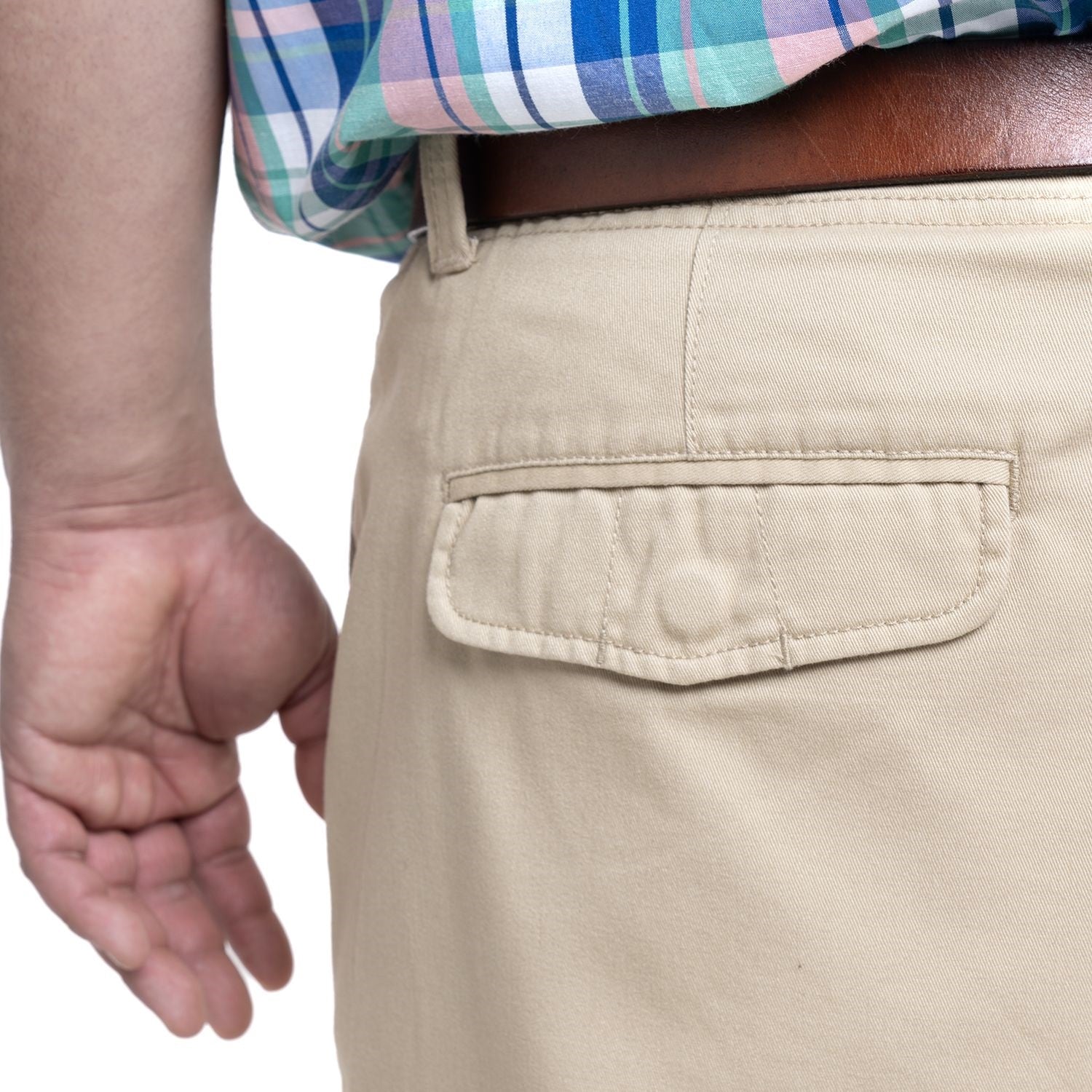 Bermuda Gabardina Cargo 092 Khaki Tallas grandes | MASX Chile