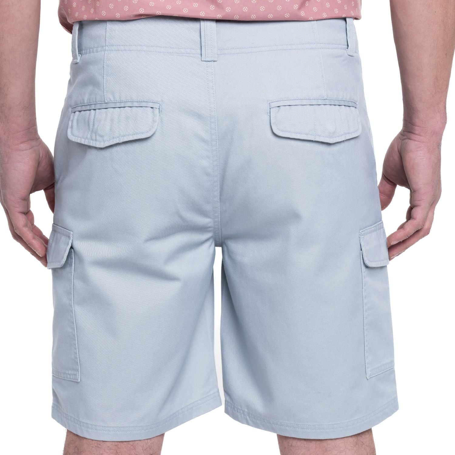 Bermuda Gabardina Cargo 002 gris claro Tallas grandes | MASX Chile