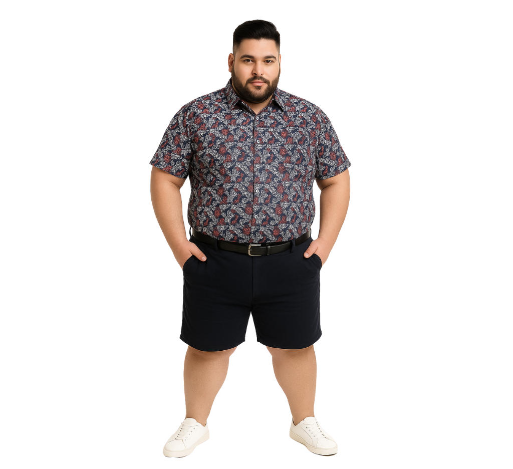 Camisa guayabera slim fit morado