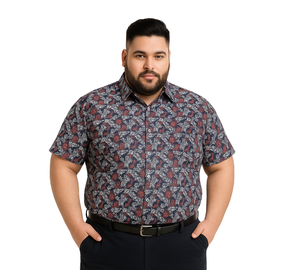 Camisa guayabera slim fit morado