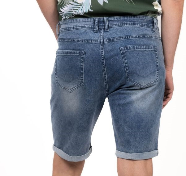 Bermuda elasticado - 089 azul claro denim