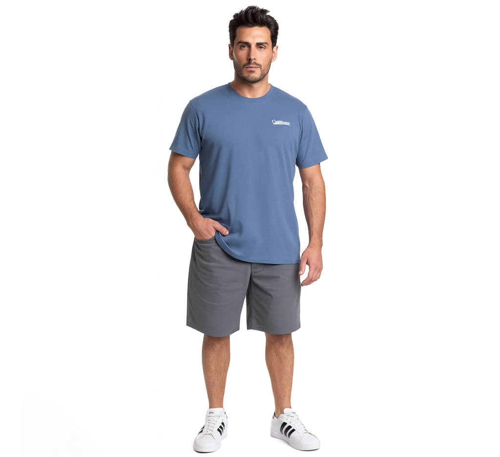 Bermuda 5 bolsillos spandex 004 gris oscuro regular fit