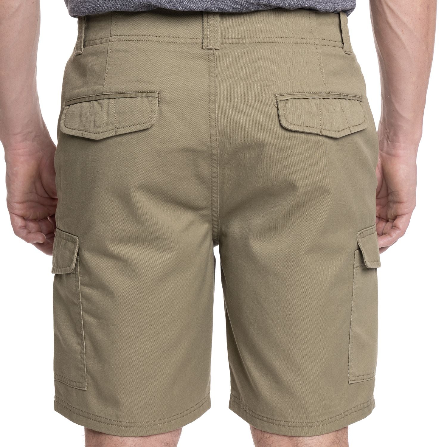 Bermuda Gabardina Cargo 017 verde musgo Tallas grandes | MASX Chile