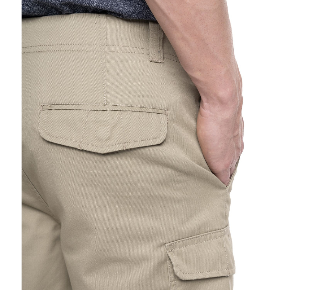 Bermuda Gabardina Cargo 030 beige claro Tallas grandes | MASX Chile