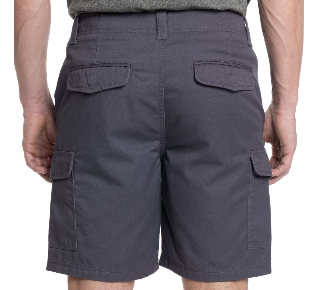 Bermuda Gabardina Cargo 069 azul piedra Tallas grandes | MASX Chile