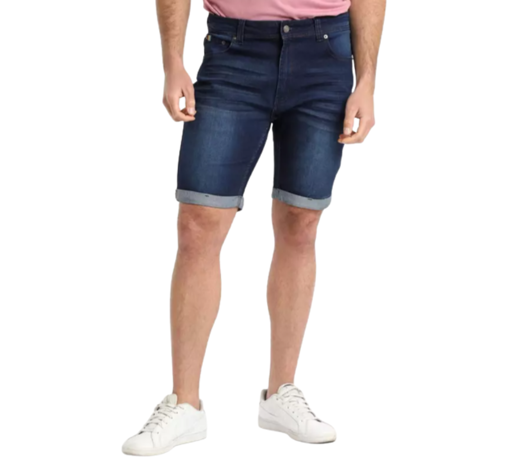 Bermuda elasticado - 084 azul denim