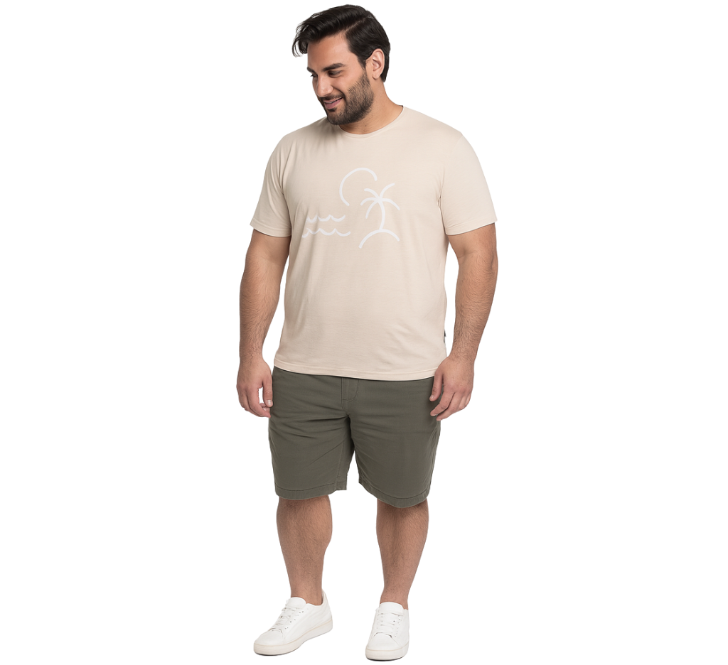 Bermuda jooger trv 012 verde medio Regular fit