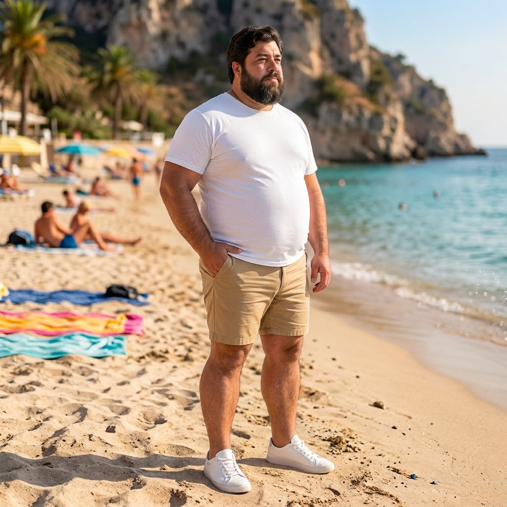 Bermuda jogger 090 Tostado Regular fit
