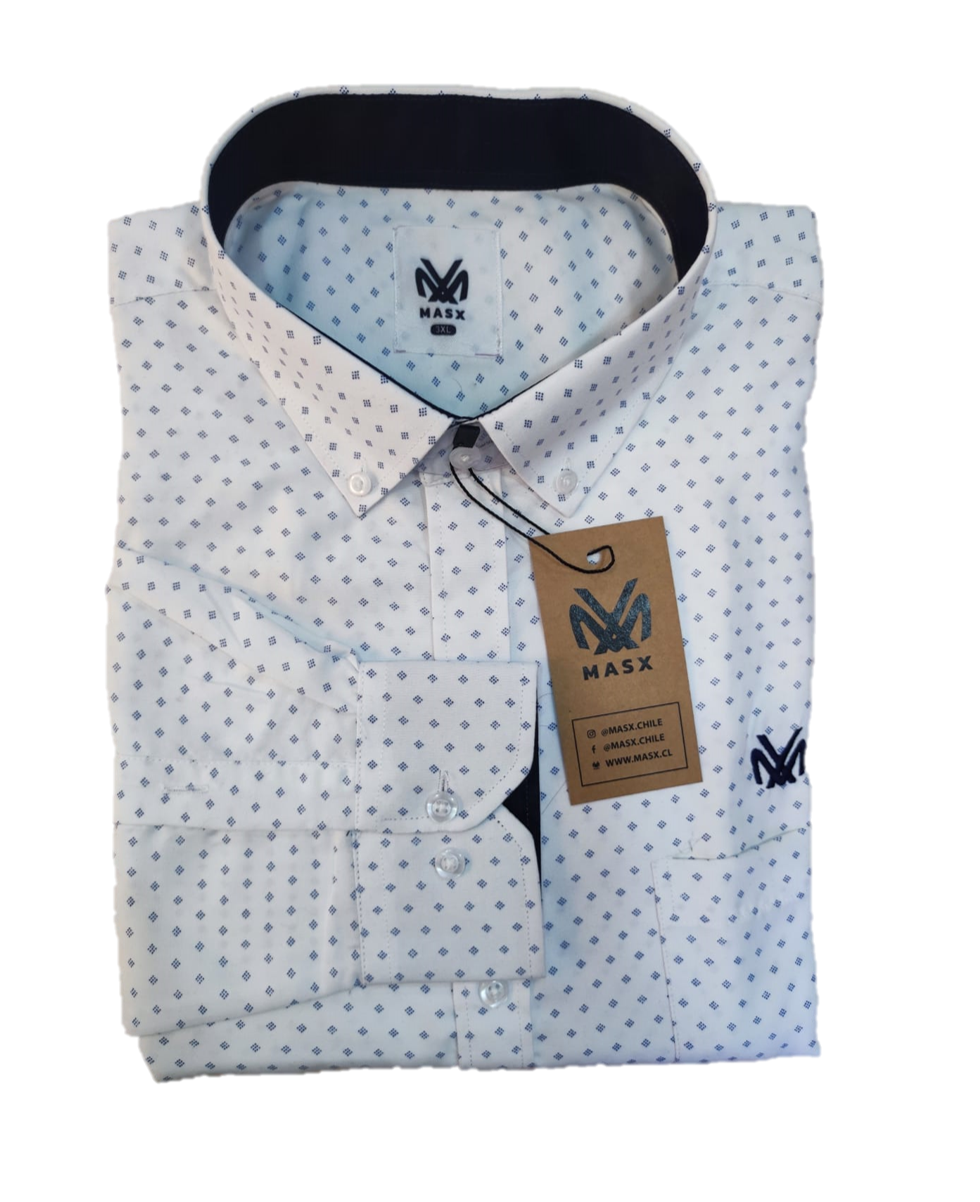 Camisa juvenil blanca dian celeste Tallas grandes | MASX Chile