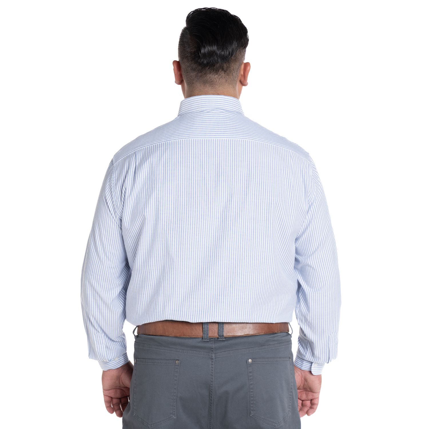 Camisa listada oxford 573 diseño azul marino | MASX Chile