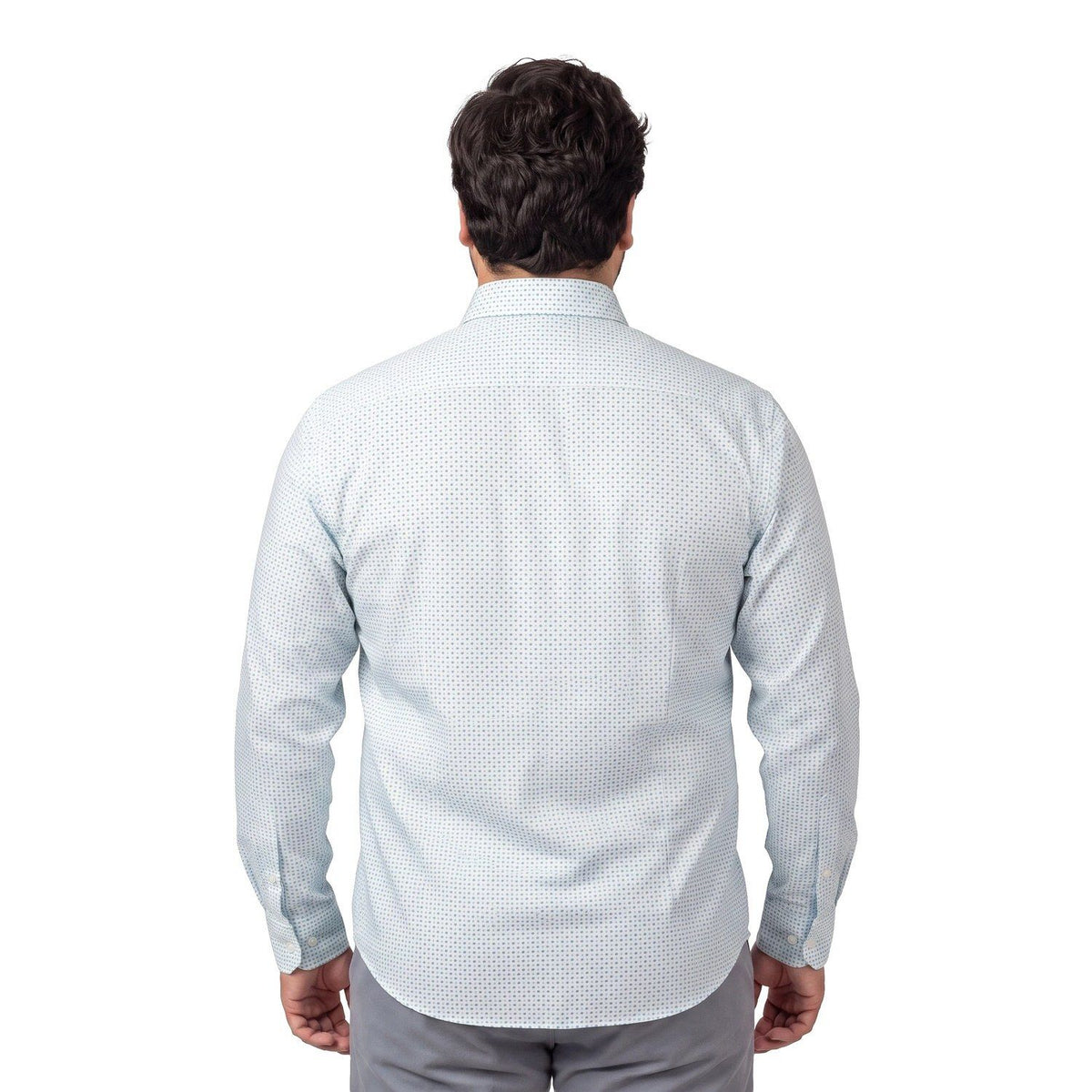 Camisa fantasía estampada 501 diseño blanco puntos regular fit | MASX Chile