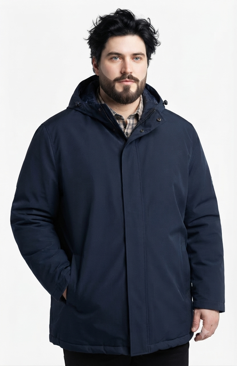 Chaqueta Taslan 009 Negro Tallas Grandes | MASX Chile