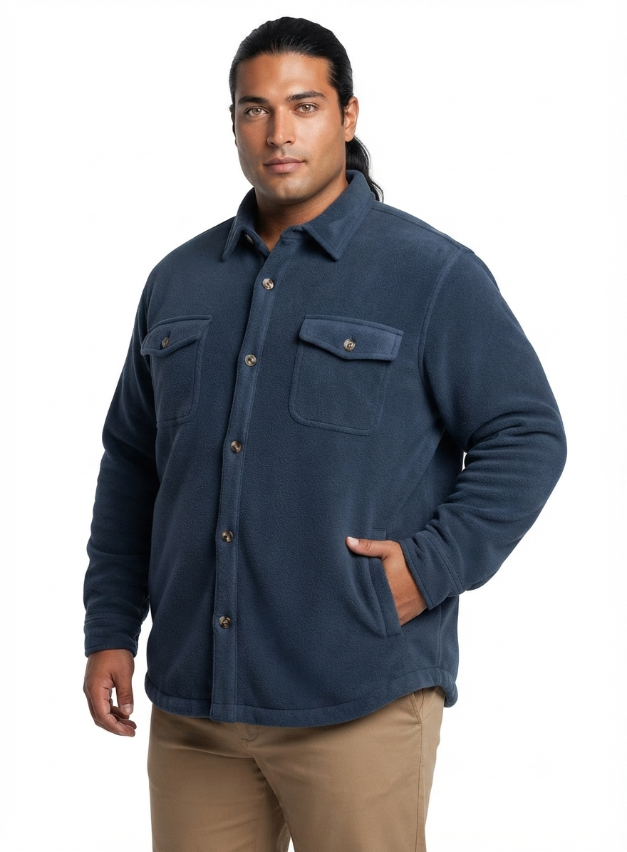 Chaqueta micropolar 079 azul marino | MASX Chile