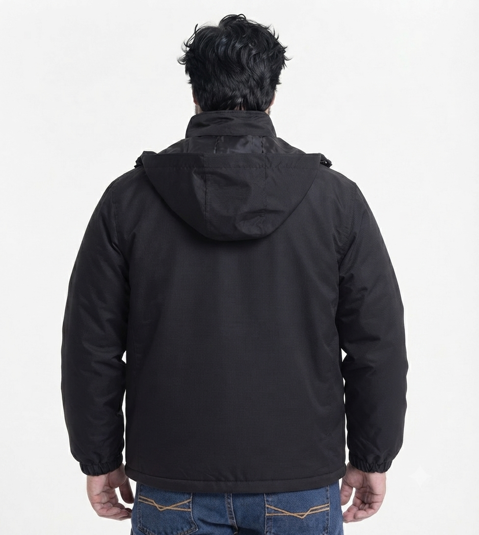 Chaqueta Taslan 009 Negro Tallas Grandes | MASX Chile