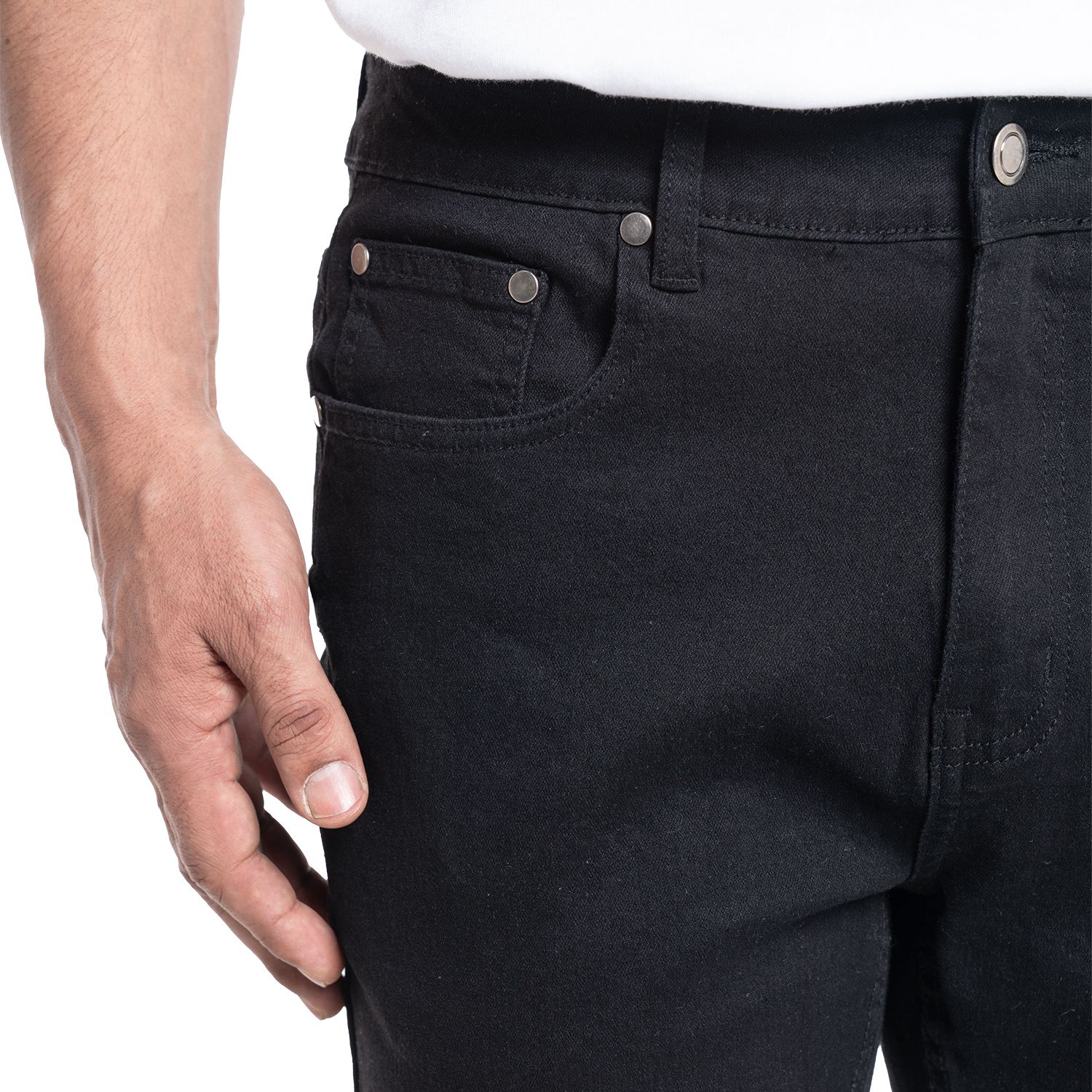 Jeans Spandex slim fit 009 Negro Tallas Grandes | MASX Chile