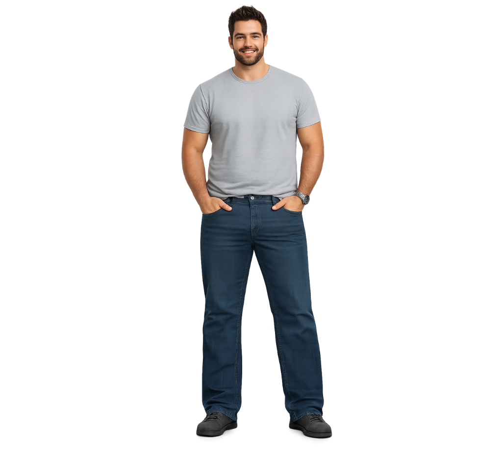 Jeans Spandex mso MJ850106 gris Tallas Grandes | MASX Chile