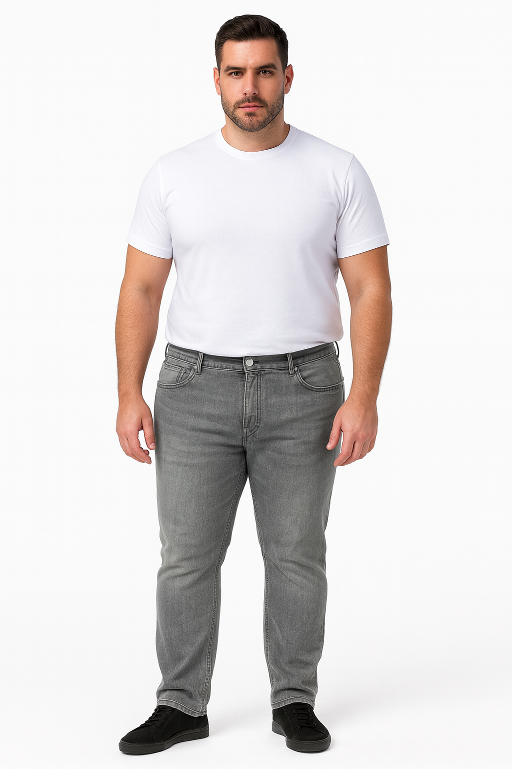 Jeans Spandex mso MJ850107 gris Tallas Grandes | MASX Chile