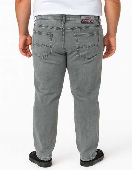 Jeans Spandex mso MJ850247 gris Tallas Grandes | MASX Chile