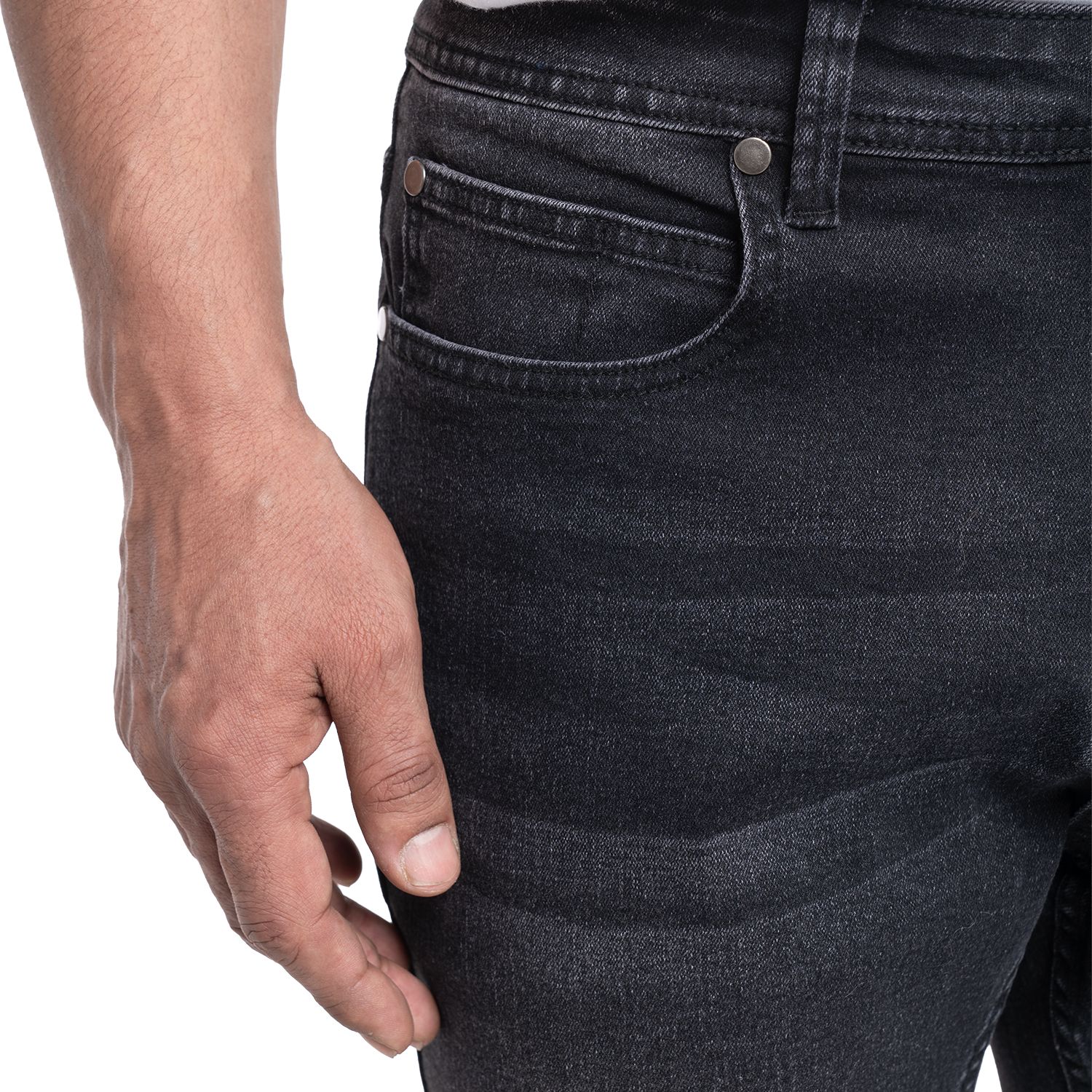 Jeans Spandex regular fit 009 negro Tallas Grandes | MASX Chile