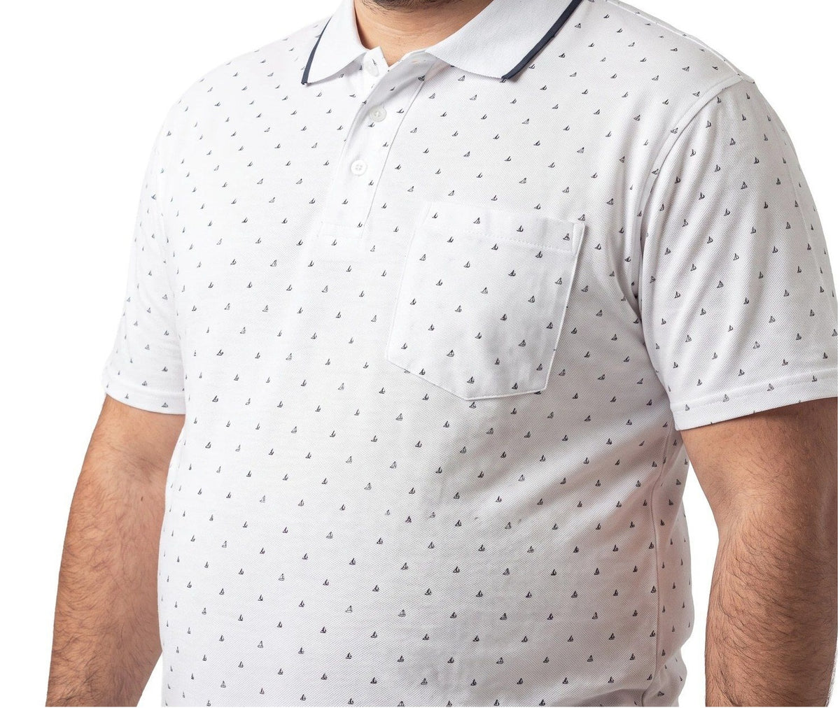 Polera Piqué Diseño 501 blanco | MASX Chile