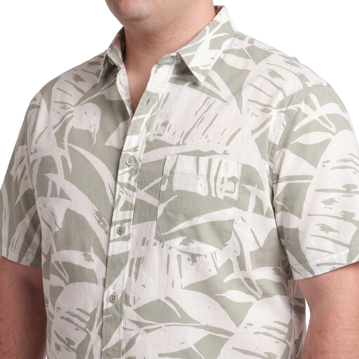Camisa m/c guayabera diseño 511 Verde Claro regular fit | MASX Chile