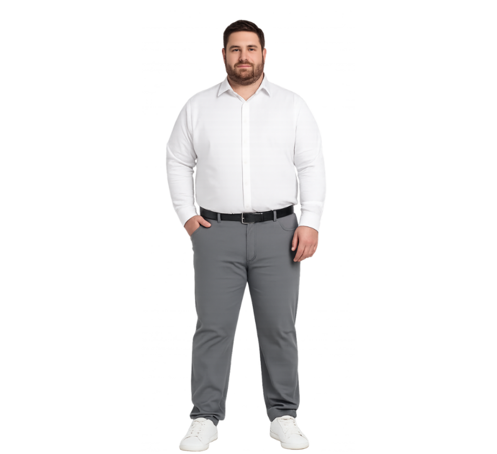 Pantalón 5 bolsillos 003 gris medio Tallas Grandes | MASX Chile