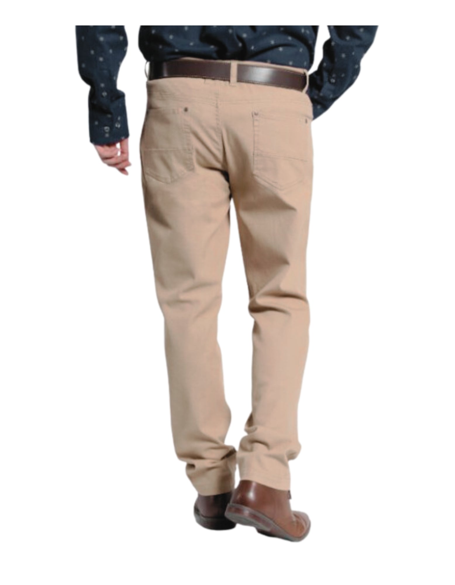 Pantalón 5 bolsillos slim fit spandex 030 beige - Tallas Grandes