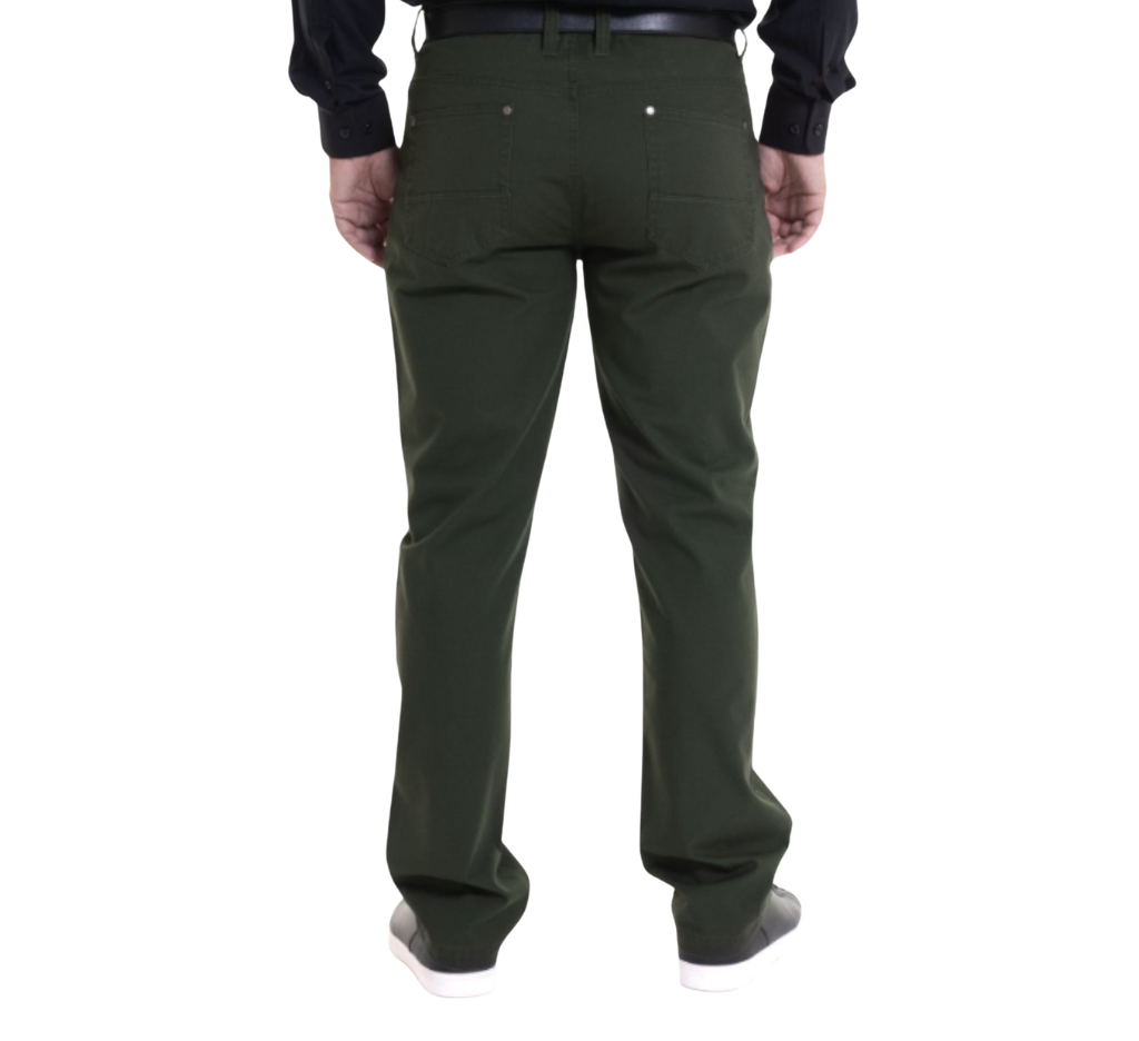 Pantalón canvas 5 bolsillos 017 verde musgo Tallas Grandes | MASX Chile