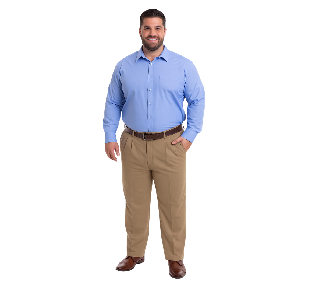 Pantalón casimir pinzado 032 beige oscuro Tallas Grandes | MASX Chile