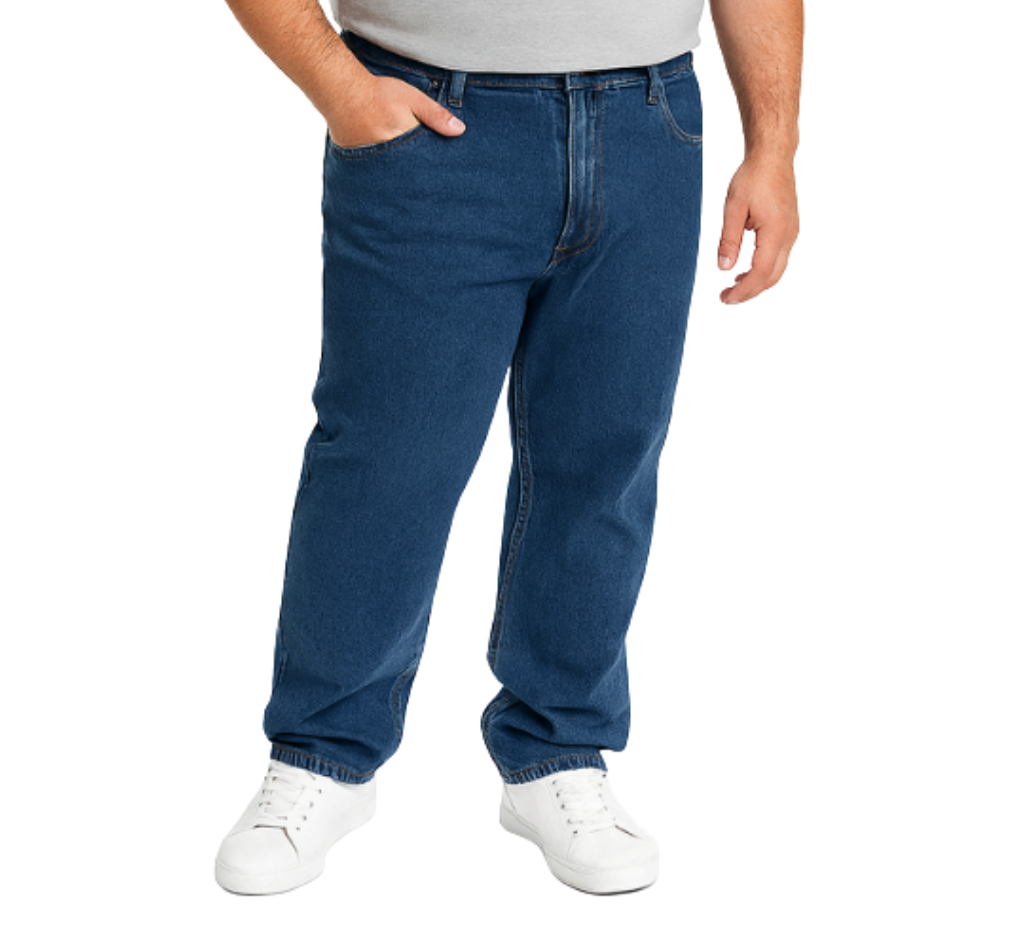 Pantalón jeans clásico 079 azul marino regular fit Tallas Grandes | MASX Chile