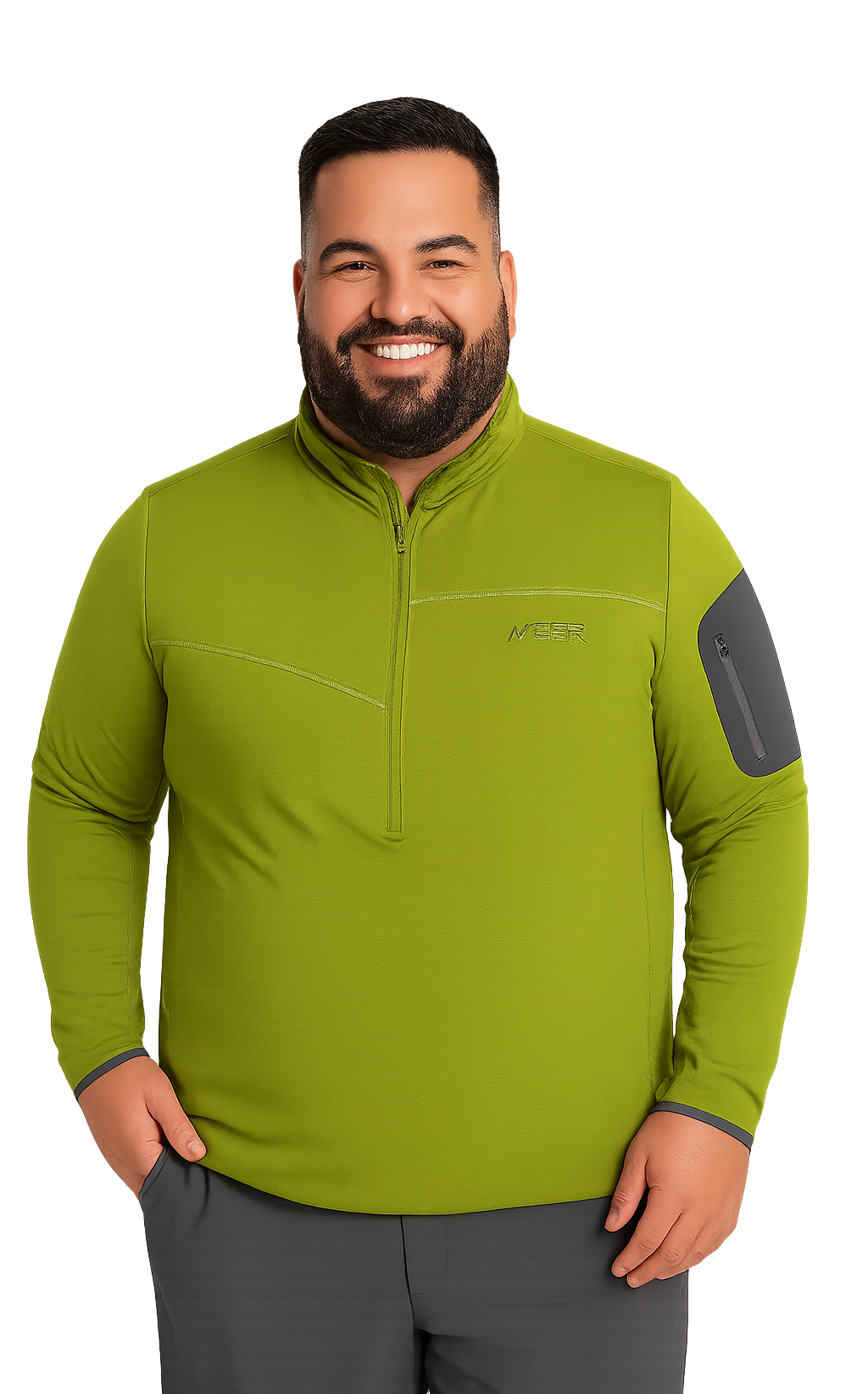 Polar trial running lightweight capucha 015 verde pistacho