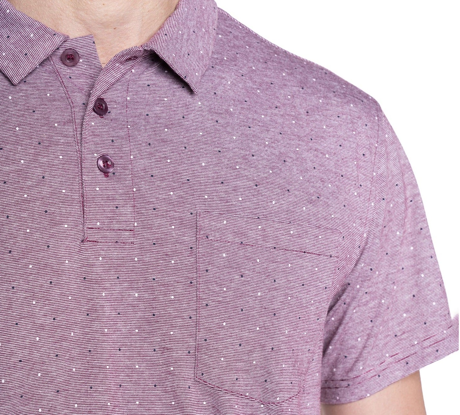 Polera Piqué one by one 056 burdeo Tallas grandes | MASX Chile
