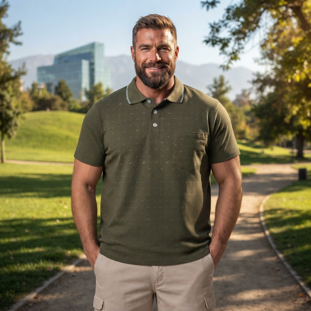 Polera Piqué Diseño 511 verde claro | MASX Chile
