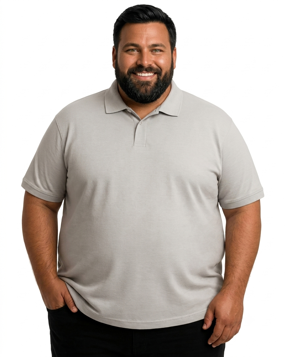 Polera Piqué lisa Melange MASX M/C 240 Gr | MASX Chile