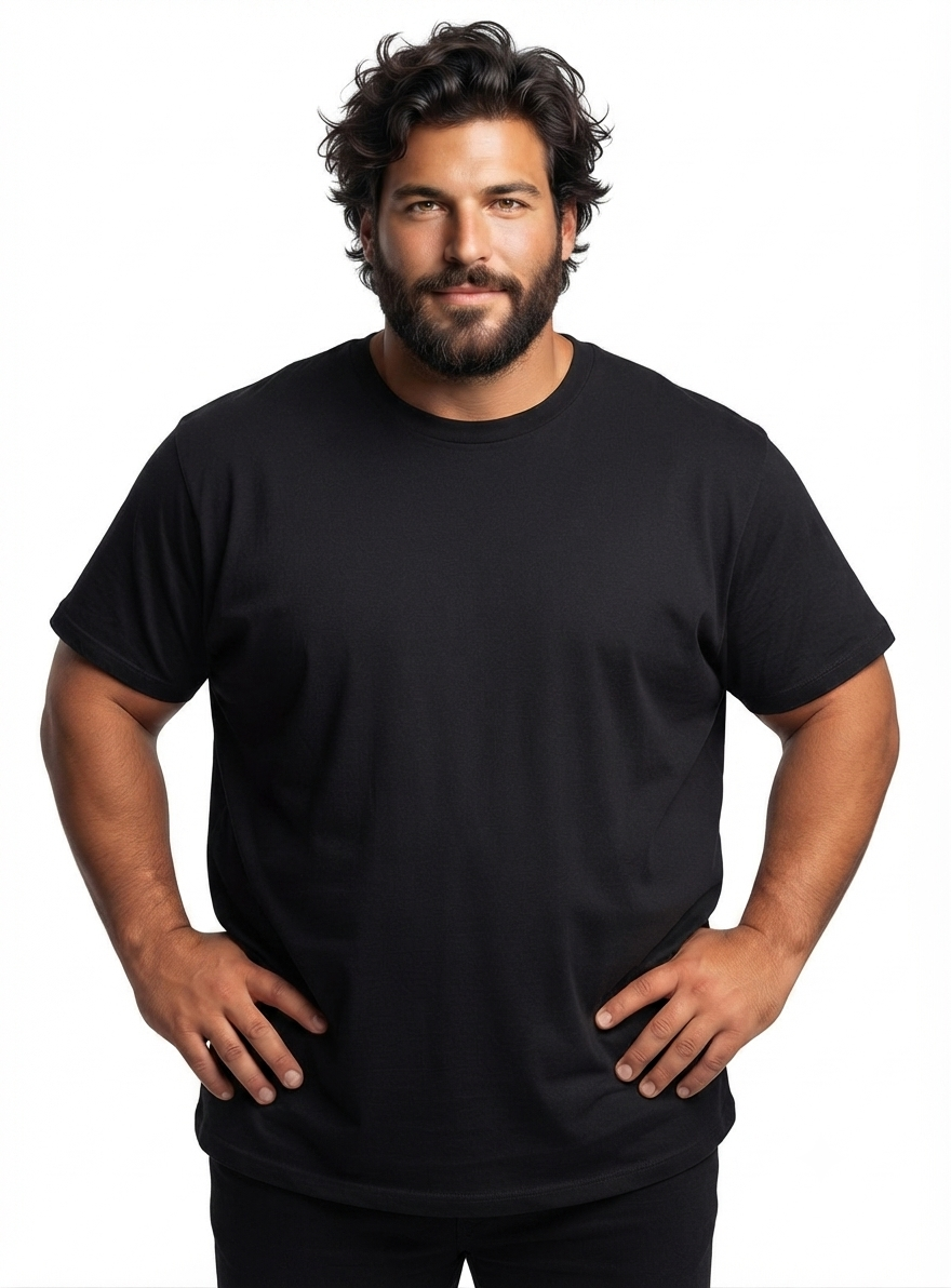 Polera Polo Negra Hombre Tallas Grandes XL–7XL | Calce Cómodo | MASX Chile