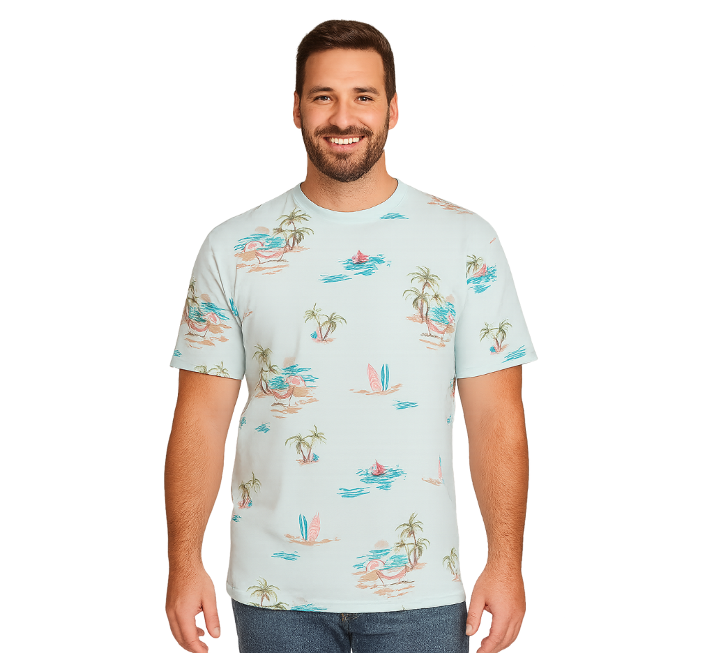 Polera Polo jersey print diseño 002 - Tallas Grandes