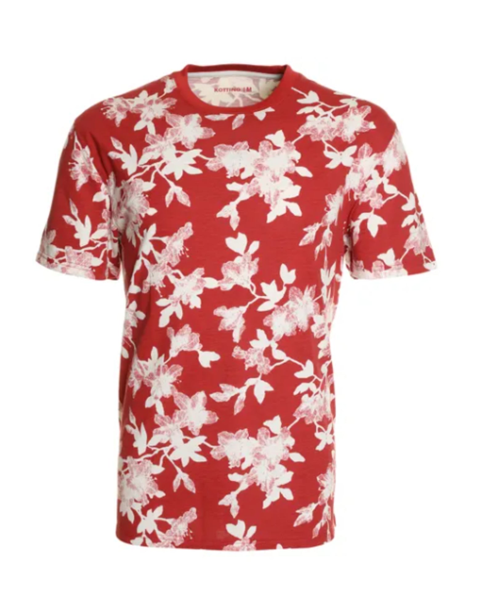 Polera Polo jersey print roja diseño 003 - Tallas Grandes