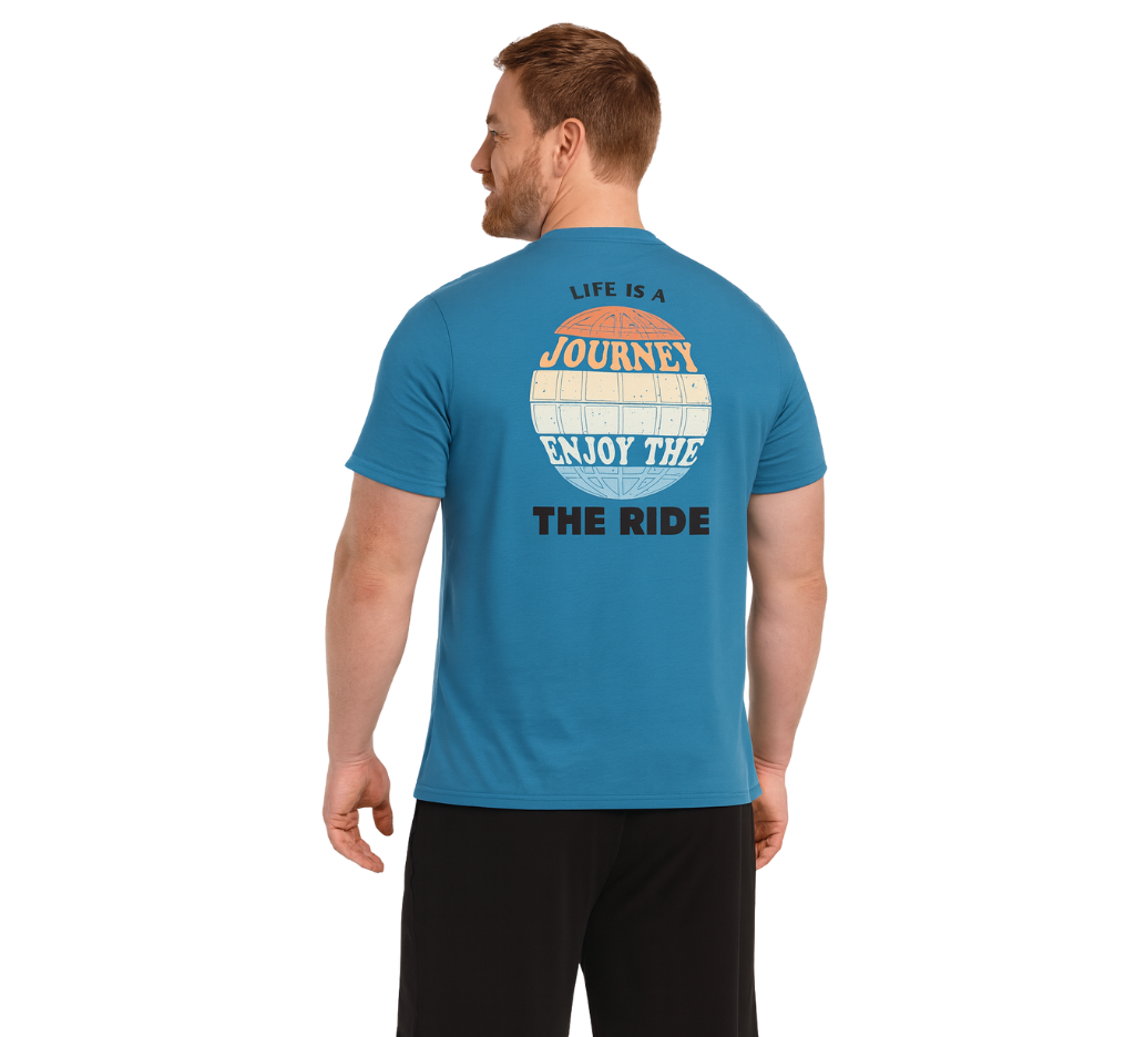 Polera jersey estampado cuello polo 088 celeste Tallas Grandes | MASX Chile