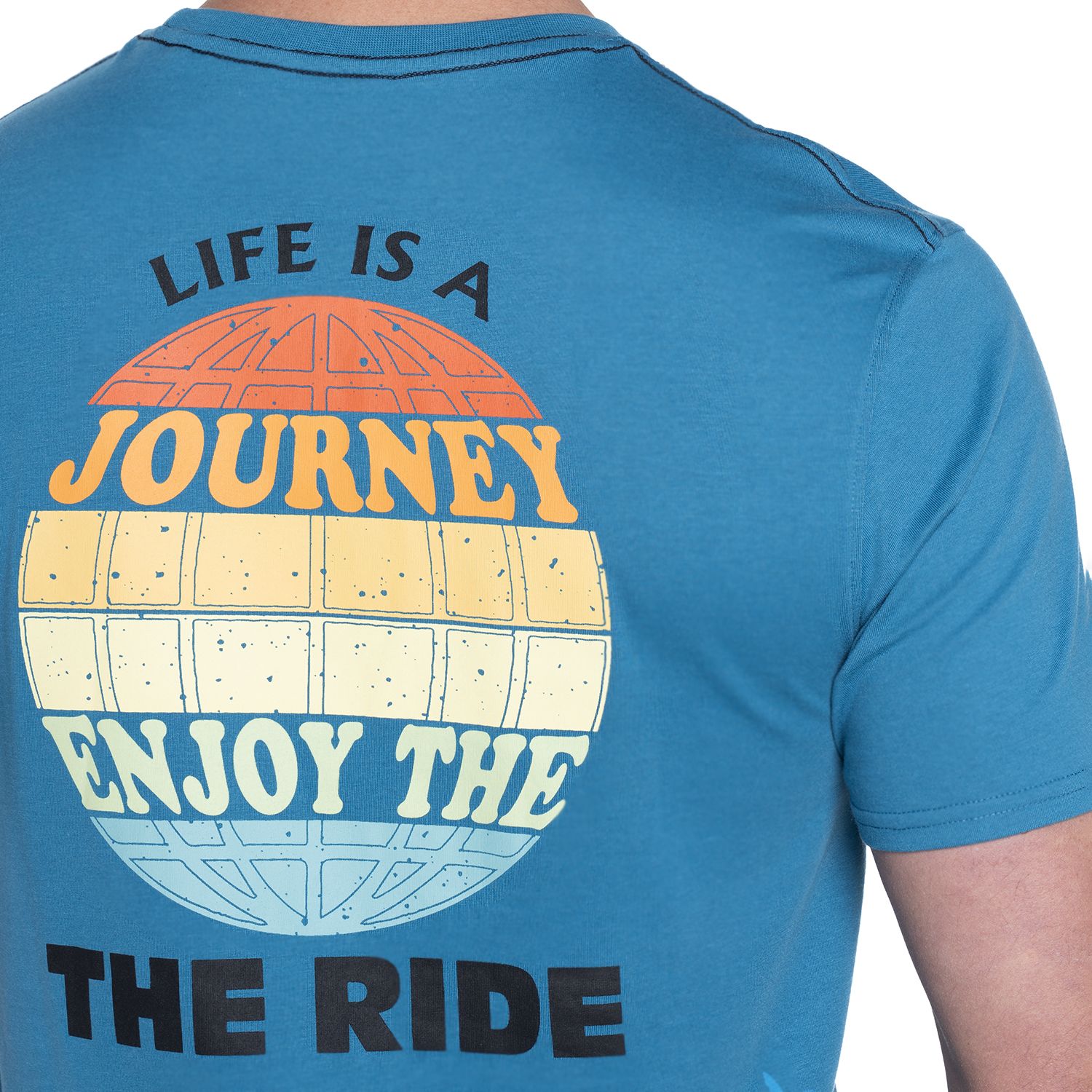 Polera jersey estampado cuello polo 088 celeste Tallas Grandes | MASX Chile