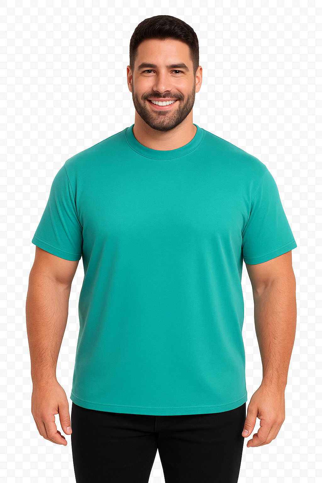 Polera jersey lisa kt 083 turquesa para hombre talla grande | MASX Chile