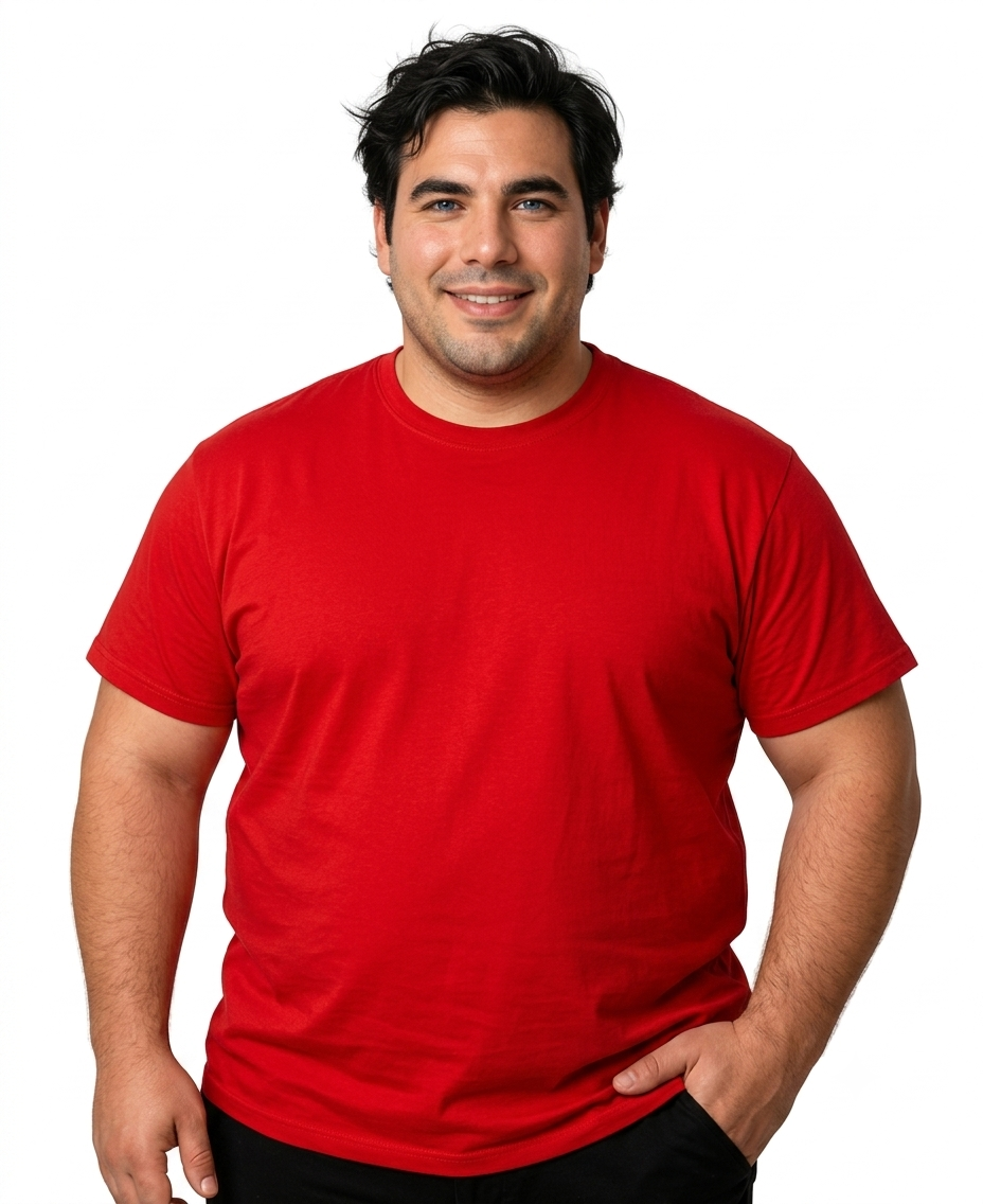Polera polo rojo hombre talla grande – Algodón 100% | MASX Chile