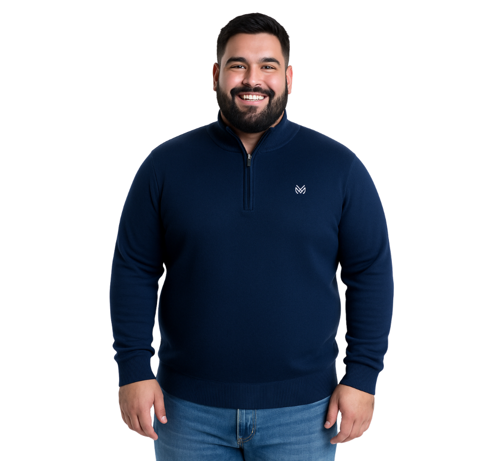 Poleron azul 2029-XL Tallas grandes | MASX Chile