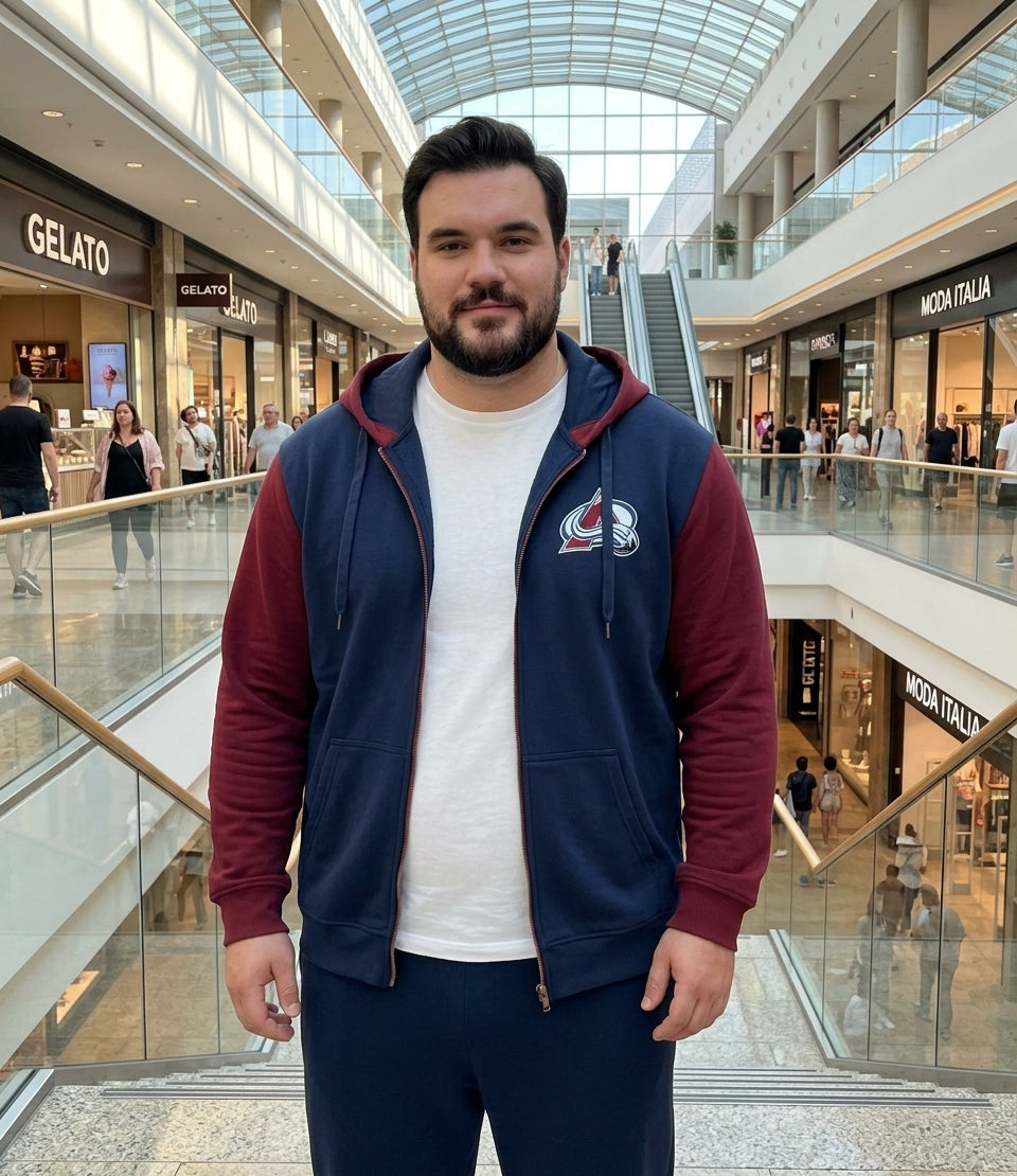 Polerón full zipper NHL tallas Grandes | MASX Chile