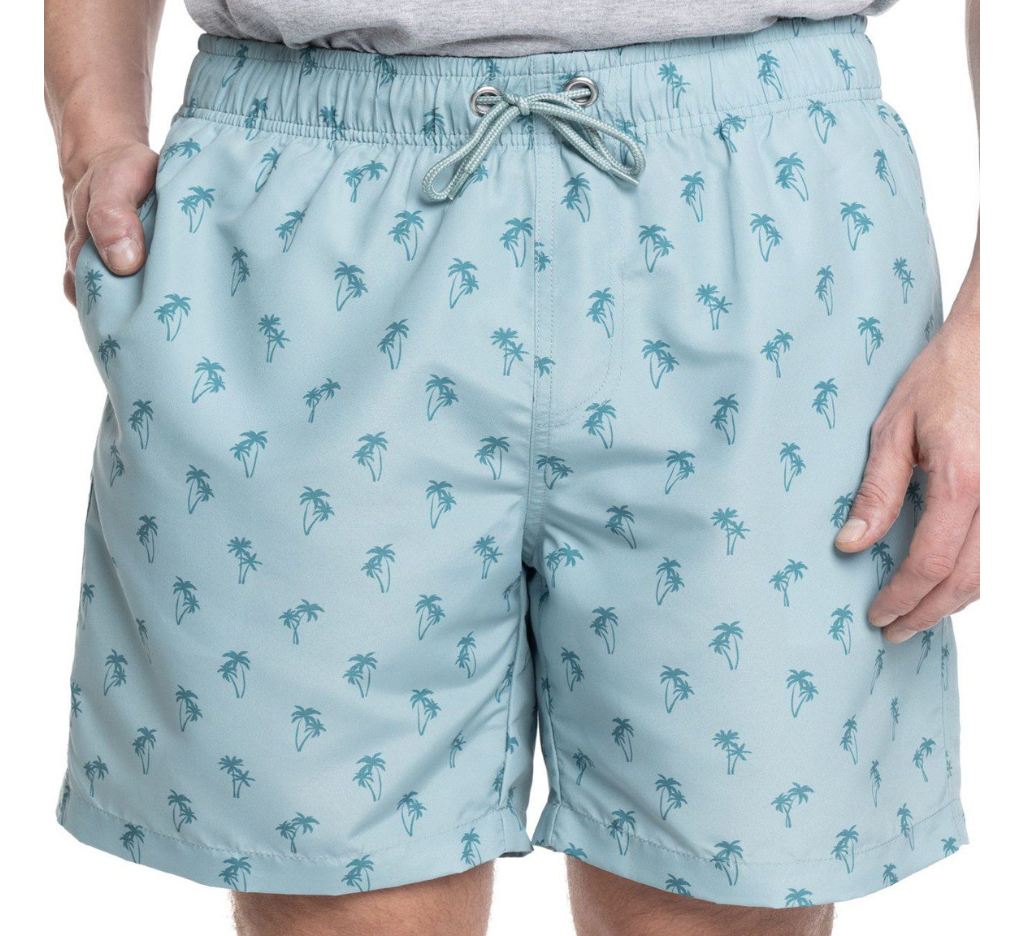 Traje de baño estampado 510 diseño verde agua – Tallas Grandes