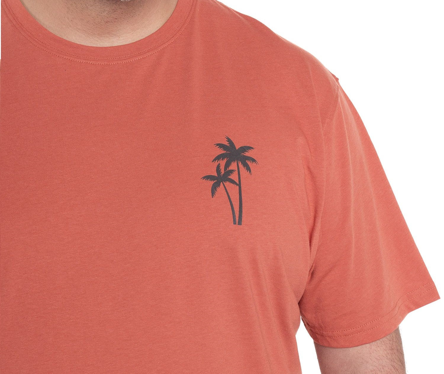 Polera print espalda 098 coral talla grande | MASX Chile