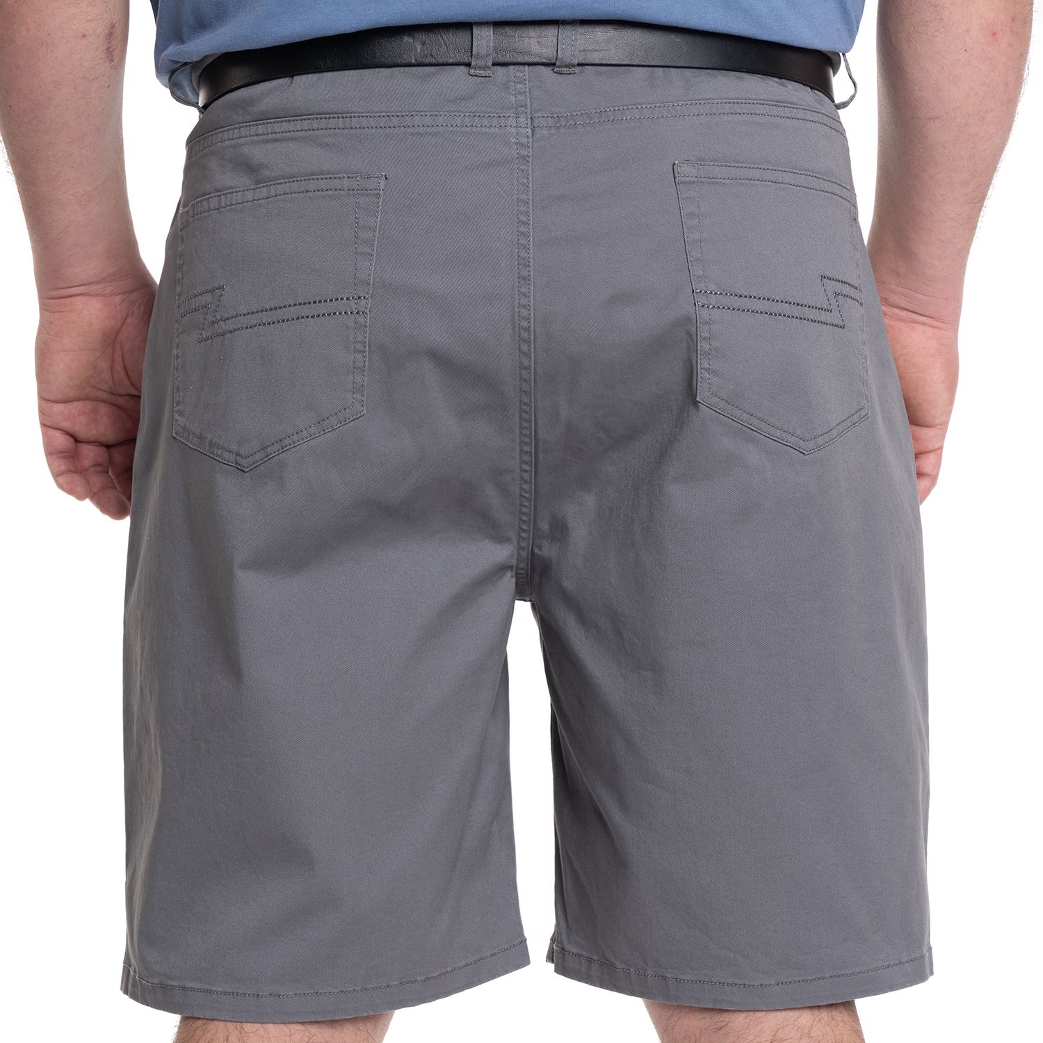 Bermuda 5 bolsillos spandex 004 gris oscuro regular fit