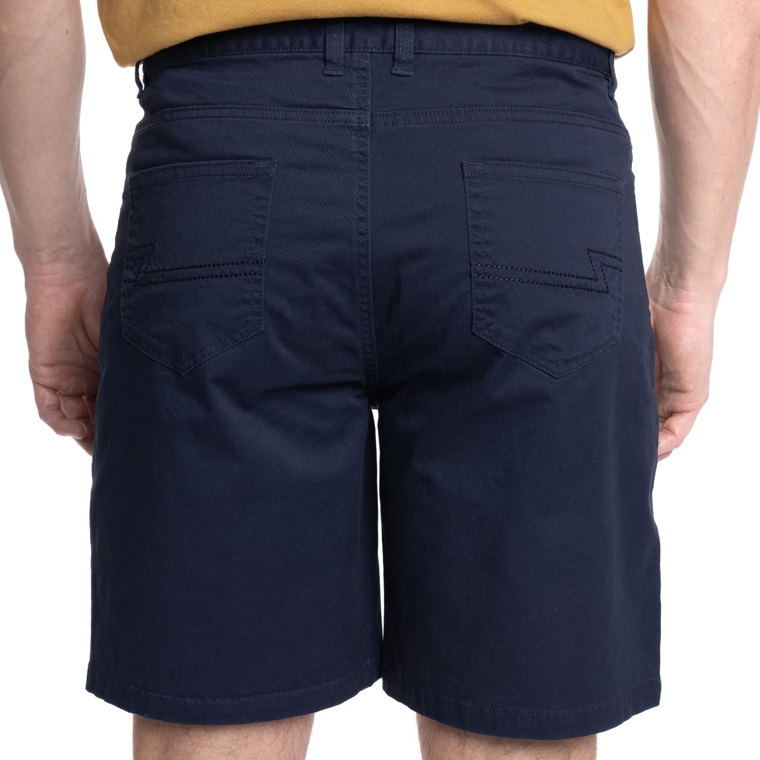 Bermuda 5 bolsillos spandex 079 azul marino regular fit