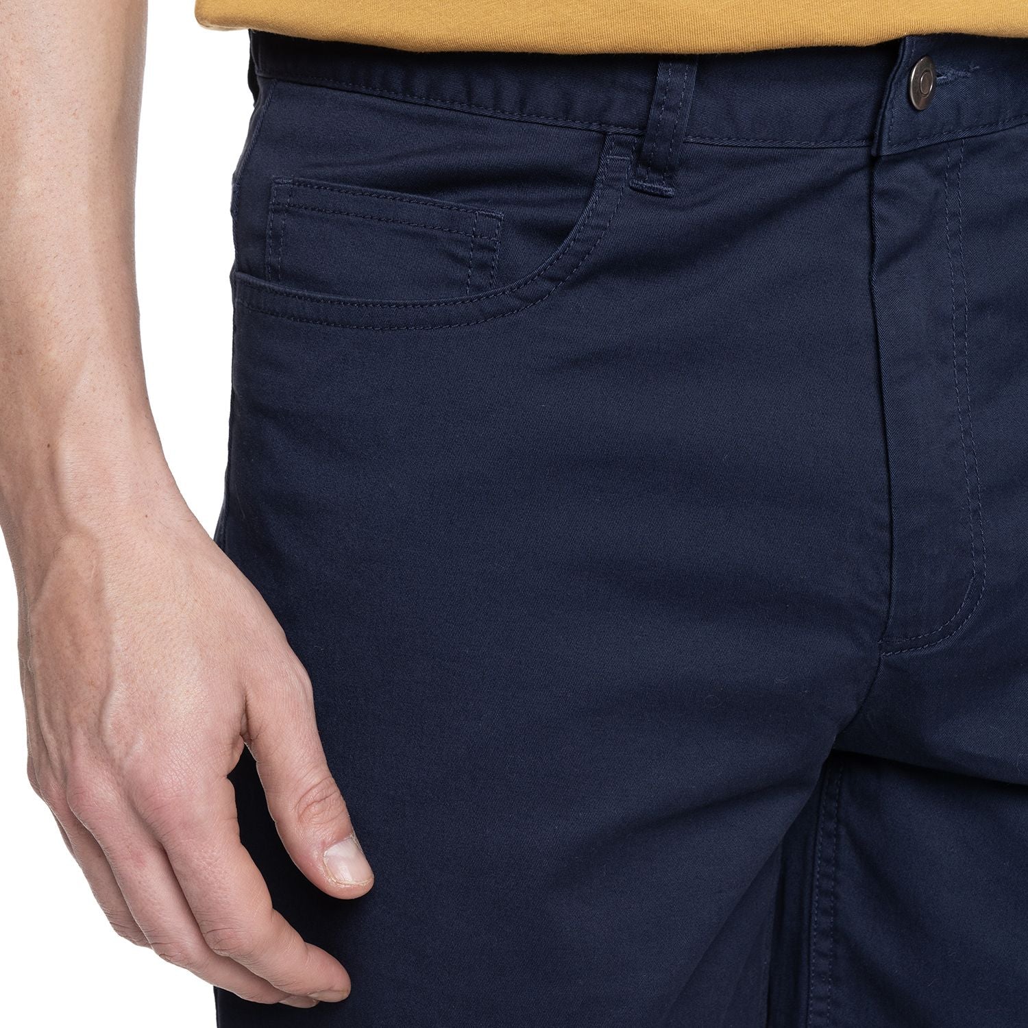 Bermuda 5 bolsillos spandex 079 azul marino regular fit