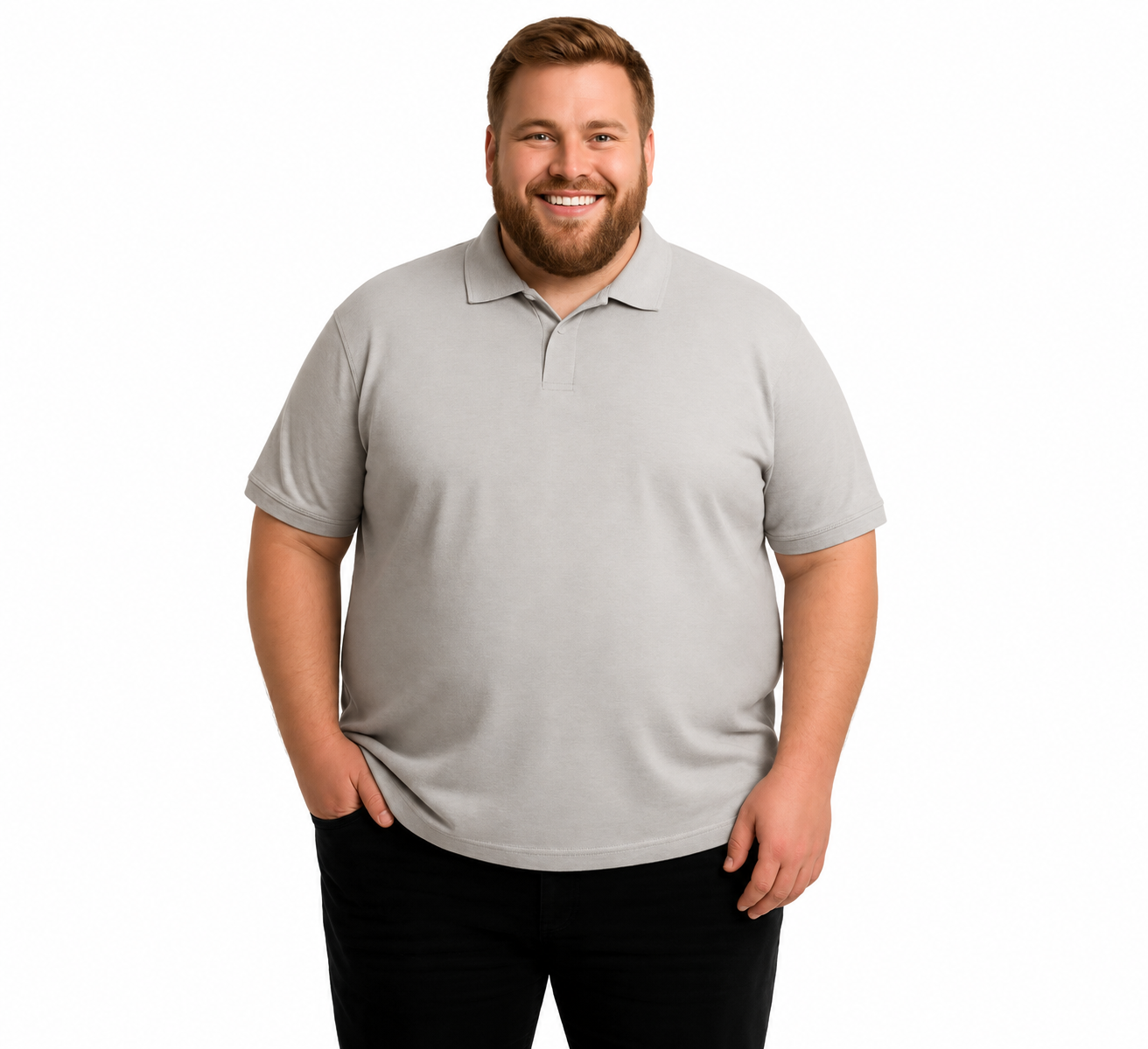 Polera Piqué lisa Melange MASX M/C 240 Gr | MASX Chile
